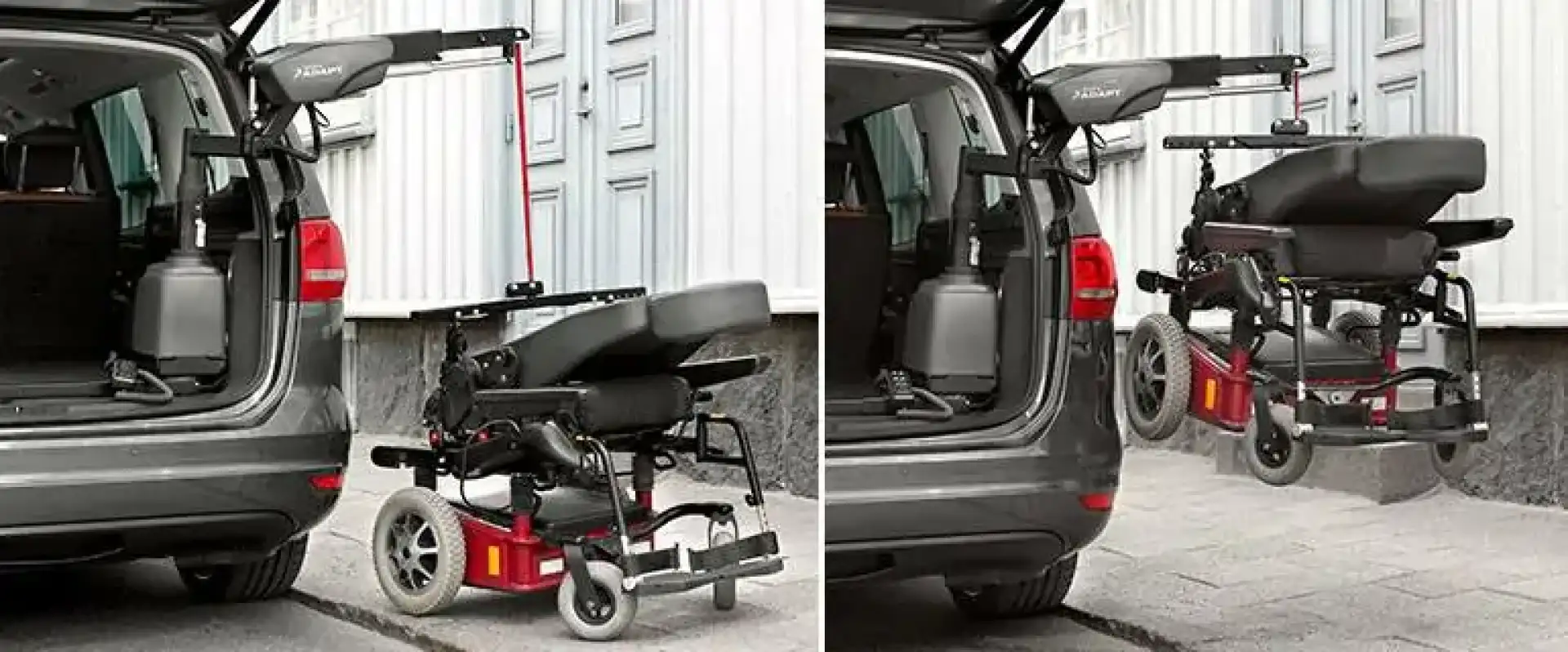 Grue télescopique pour charger des fauteuils roulant motorisés à Morcenx