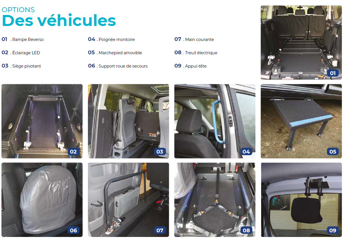 Options des véhicules Morice